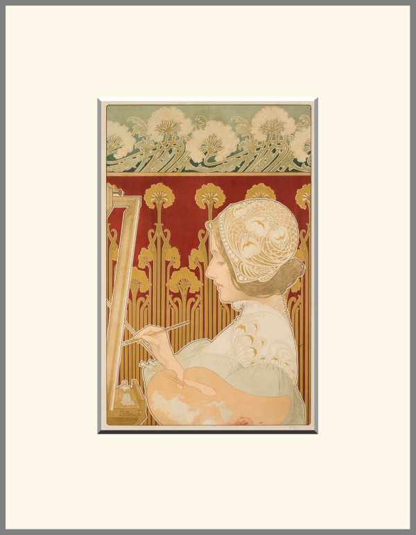 A festészet allegóriája Henri Privat-Livemont   Női alak, Szecesszió