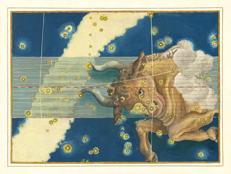 Bika csillagkép - Zodiákus csillagjegyek Alexander Mair, Johann Bayer  Konstellációk csillagászati térképei Johann Bayer Uranometria c. atlaszából Asztrológia, csillagjegyek, horoszkóp, Csillagászat