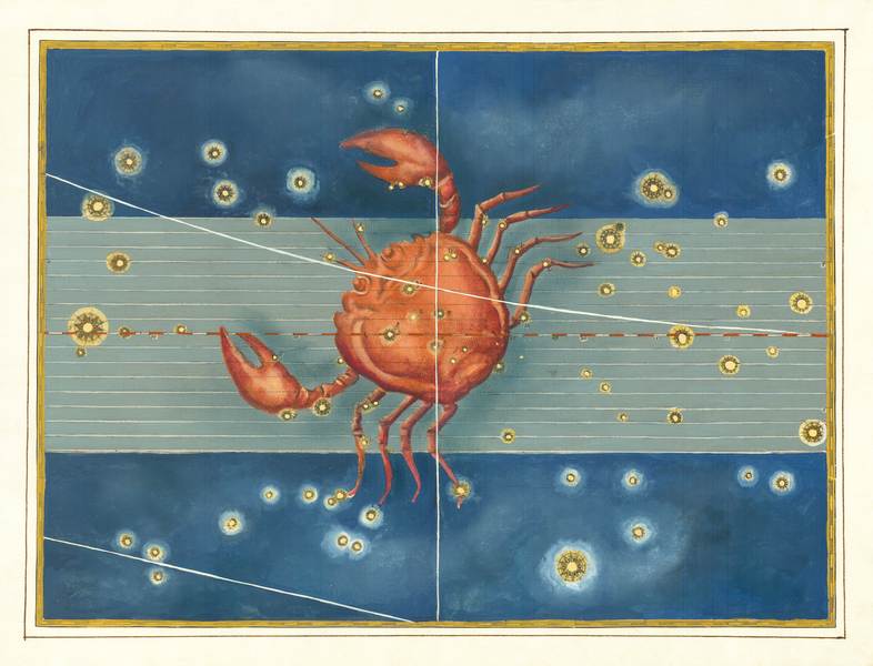 Rák csillagkép - Zodiákus csillagjegyek Alexander Mair, Johann Bayer  Konstellációk csillagászati térképei Johann Bayer Uranometria c. atlaszából Asztrológia, csillagjegyek, horoszkóp, Csillagászat