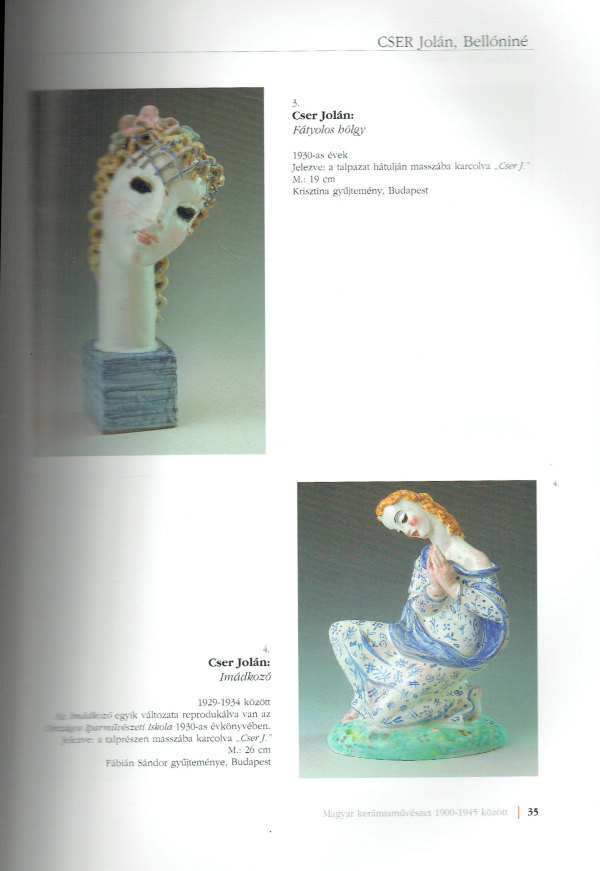 Magyar art deco kerámiák   Válogatás a magyarországi kerámiaművészet magángyűjteményekben lévő 1900-1945 közötti alkotásaiból Fábián Sándor   