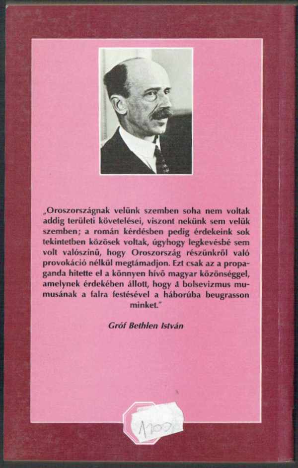 Bethlen István emlékirata 1944  Romsics Ignác