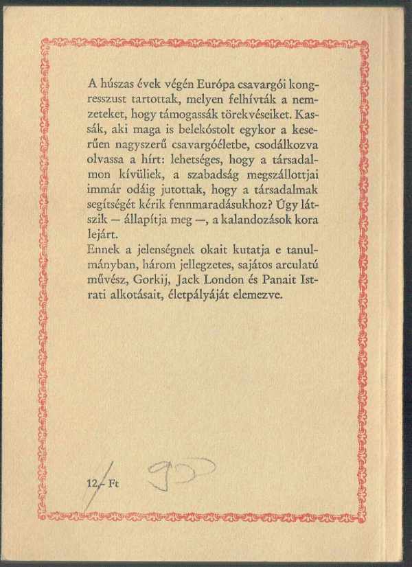 Csavargók, alkotók Kassák Lajos Csavargók, alkotók Kassák Lajos