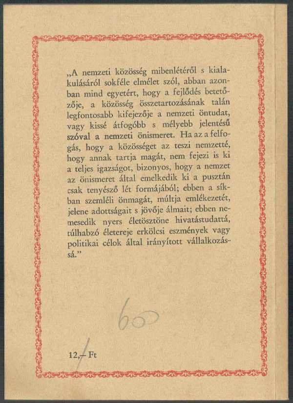 A magyar önismeret útja Keresztury Dezső A magyar önismeret útja Keresztury Dezső