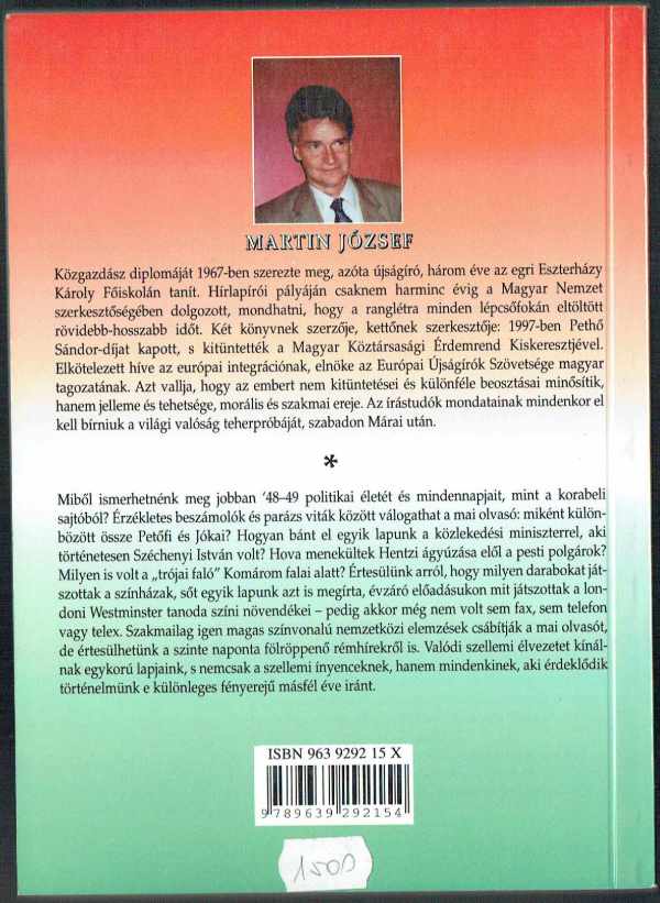 Március idusától az aradi golgotáig Martin József Március idusától az aradi golgotáig Martin József