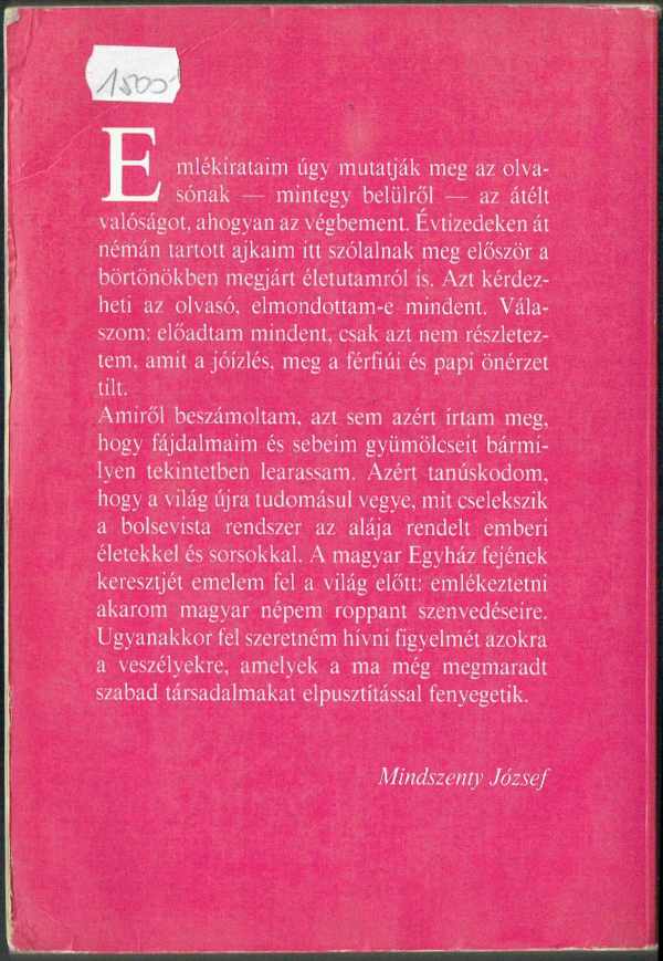 Emlékirataim Mindszenty József