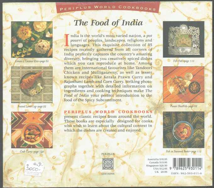 The food of India - Authentic Recipes from the Spicy Subcontinent Wendy Hutton The food of India - Authentic Recipes from the Spicy Subcontinent Wendy Hutton