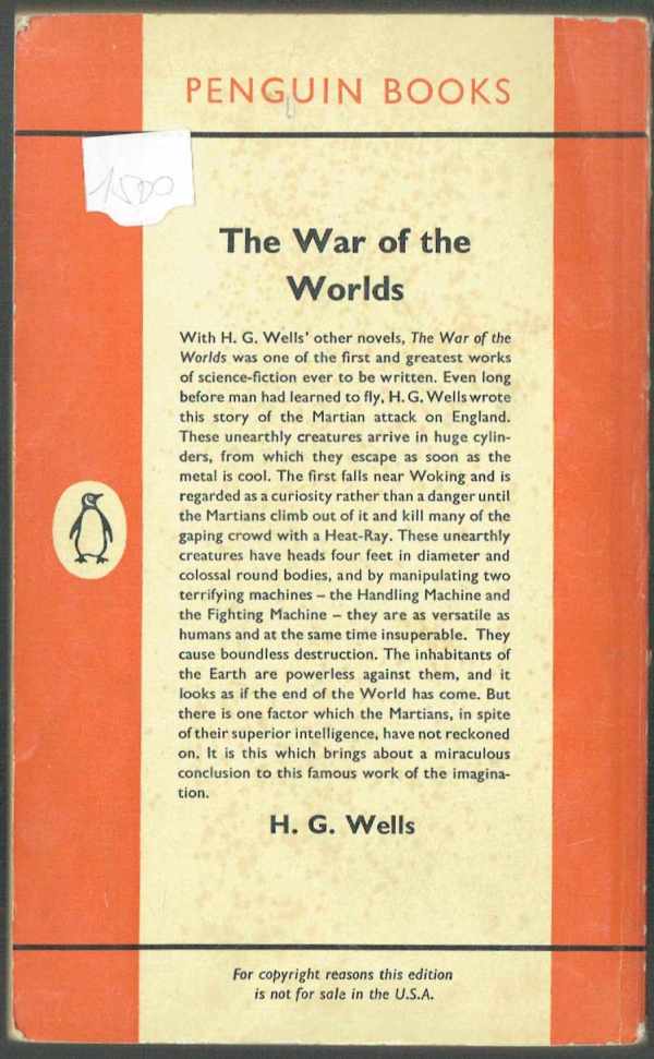 The War of the Worlds H.G.Wells  