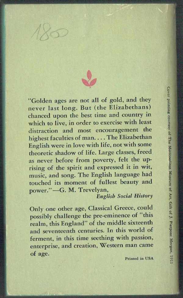 Elizabethan Age  Harry T. Moore