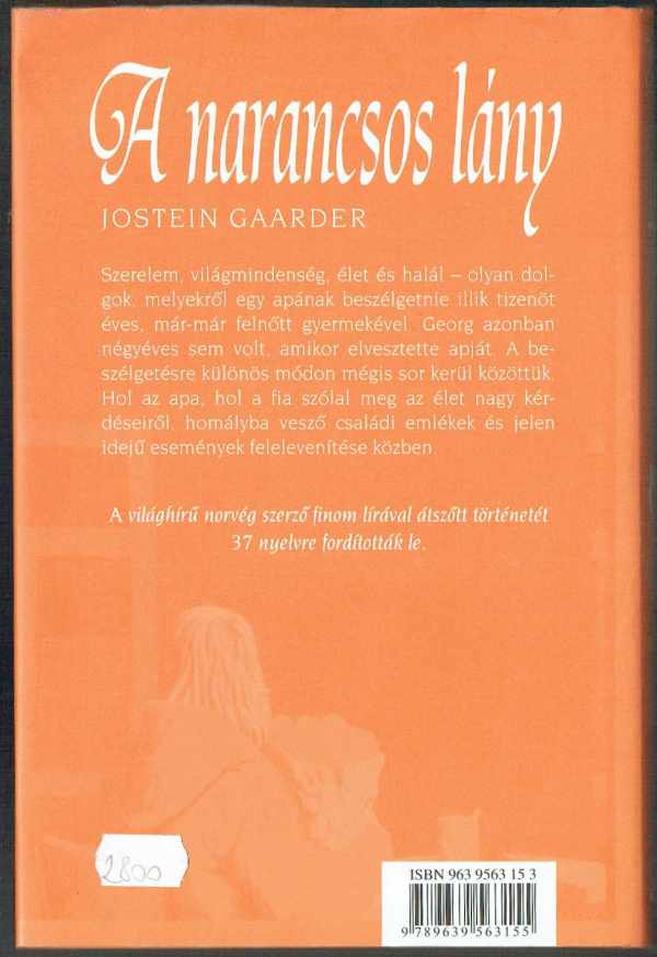 A narancsos lány Jostein Gaarder
