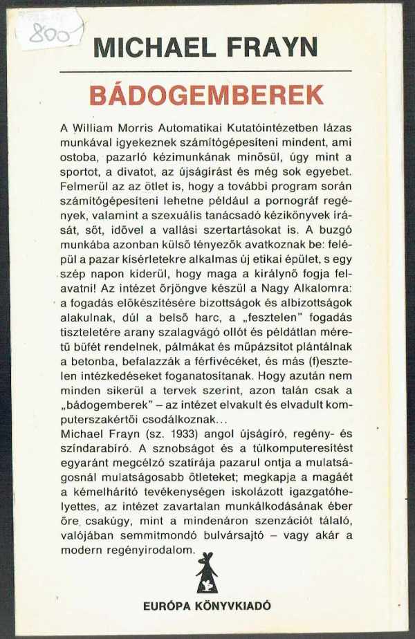 Bádogemberek Michael Frayn