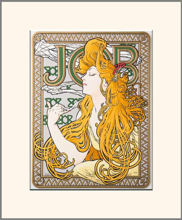 JOB - cigaretta papír reklám plakát (sárga) Alfons Mucha Cigaretta, dohány, Portré, Szecesszió JOB - cigaretta papír reklám plakát (sárga) Alfons Mucha Cigaretta, dohány, Portré, Szecesszió