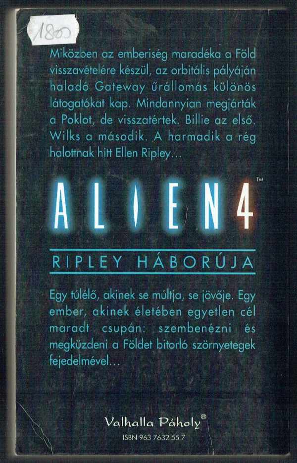 Alien 4 - Ripley háborúja Steve Perry  