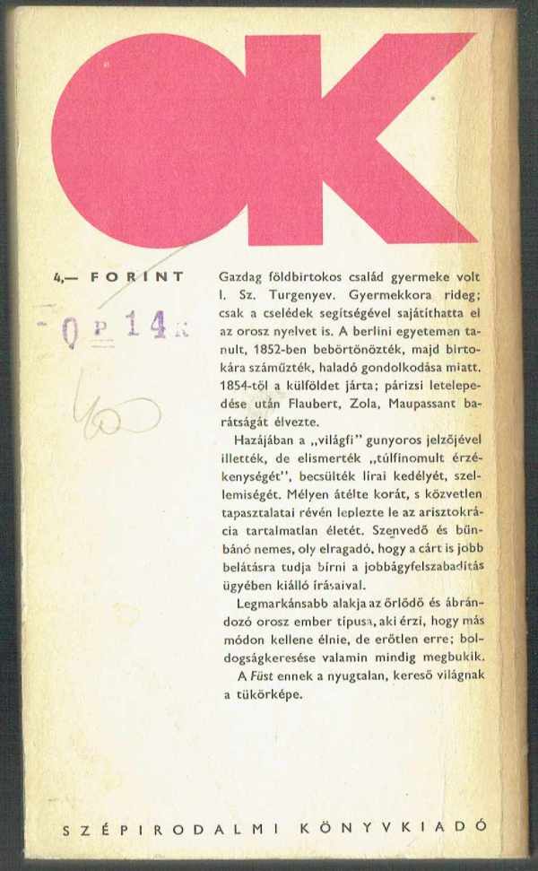 Füst I.Sz.Turgenyev Füst I.Sz.Turgenyev