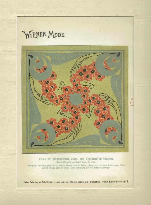 Wiener Mode – Párnaminta 1.   Divat, ruházat, textil