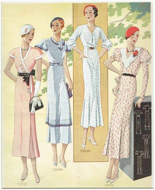 Divatképek 1930-40 – 1. Divat, ruházat, textil Divatképek 1930-40 – 1. Divat, ruházat, textil