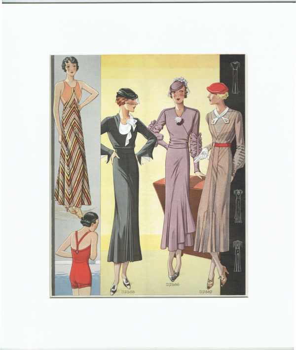 Divatképek 1930-40 – 6. Divat, ruházat, textil Divatképek 1930-40 – 6. Divat, ruházat, textil