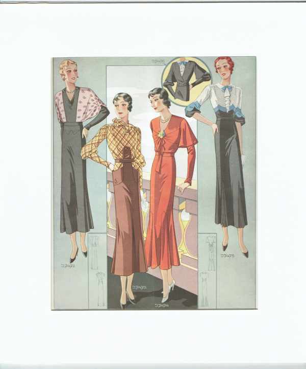 Divatképek 1930-40 – 7. Divat, ruházat, textil Divatképek 1930-40 – 7. Divat, ruházat, textil