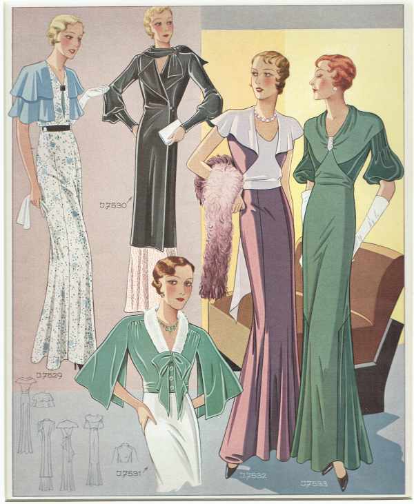 Divatképek 1930-40 – 12.   Divat, ruházat, textil