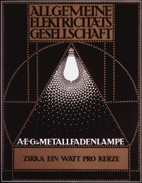 Peter-Behrens-német szecesszió-art-nouveau-AEG-izzó-reklám-plakát-hirdetés