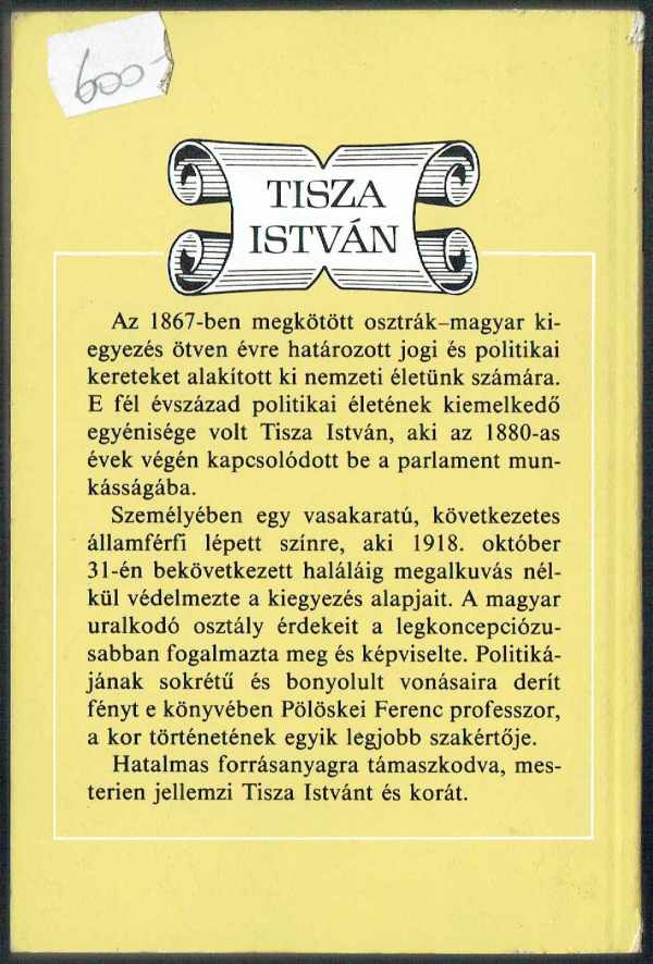 Tisza István Pölöskei Ferenc Tisza István Pölöskei Ferenc