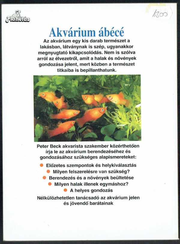 Akvárium ábécé Peter Beck Akvárium ábécé Peter Beck