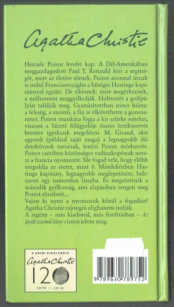 Gyilkosság a golfpályán Agatha Christie Gyilkosság a golfpályán Agatha Christie