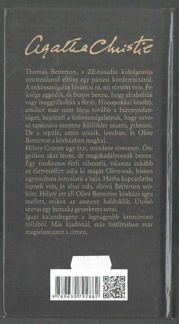 Úti célja ismeretlen Agatha Christie
