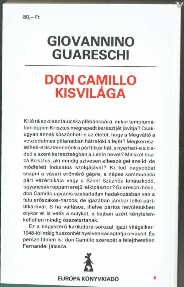 Don Camillo kisvilága Giovannino Guareschi Don Camillo kisvilága Giovannino Guareschi