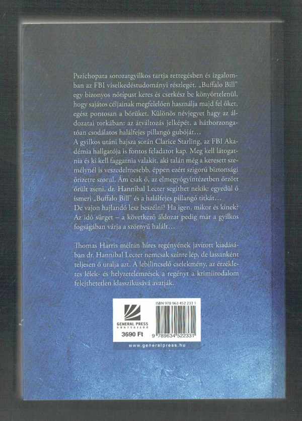 A bárányok hallgatnak Thomas Harris A bárányok hallgatnak Thomas Harris