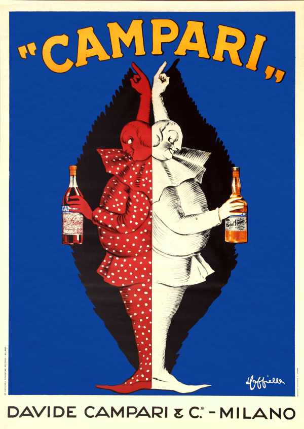 Campari reklám plakát - bohócok Leonetto Cappiello Férfi alak, Szeszesitalok, alkohol Campari reklám plakát - bohócok Leonetto Cappiello Férfi alak, Szeszesitalok, alkohol
