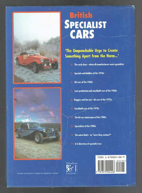 British specialist cars   Postwar Low-volume  Production Cars and Kit Cars Chris Rees