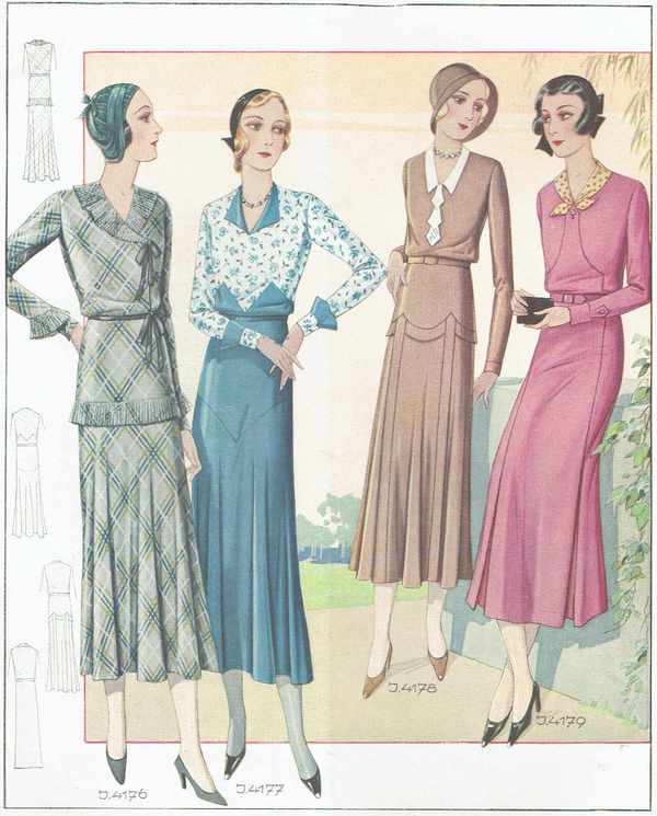 Divatképek 1930-40 – 37.   Divat, ruházat, textil
