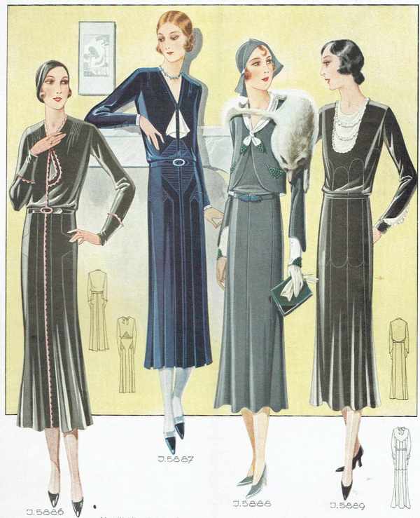 Divatképek 1930-40 – 75.   Divat, ruházat, textil
