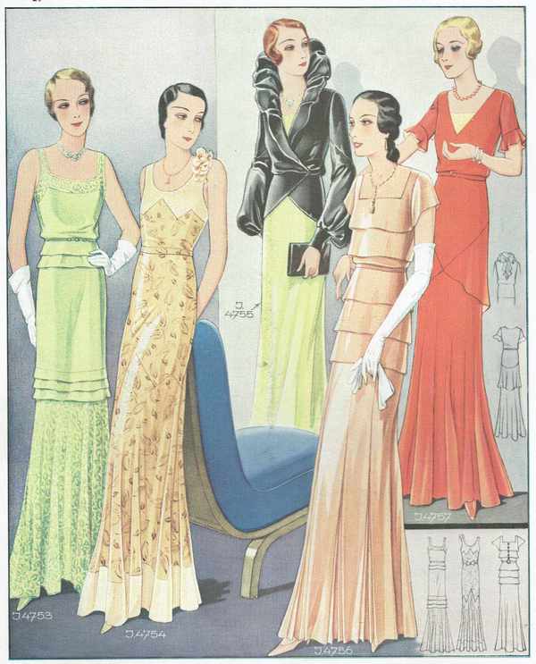 Divatképek 1930-40 – 86.   Divat, ruházat, textil
