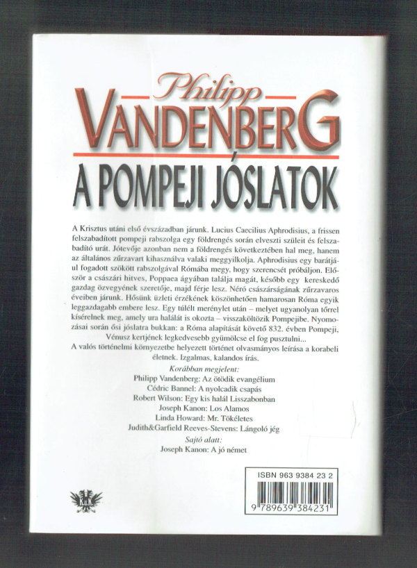 A pompeji jóslatok Philipp Vandenberg