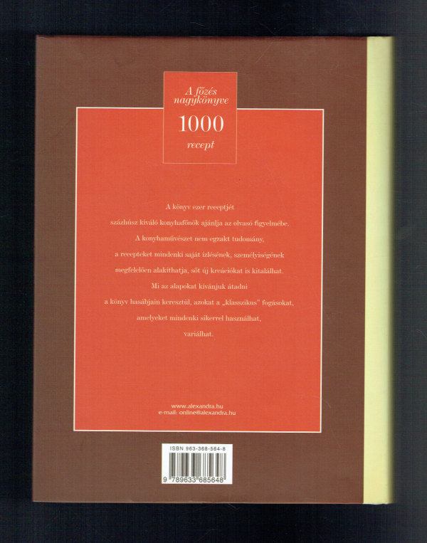 A főzés nagykönyve 1000 recept 1000 fotó   