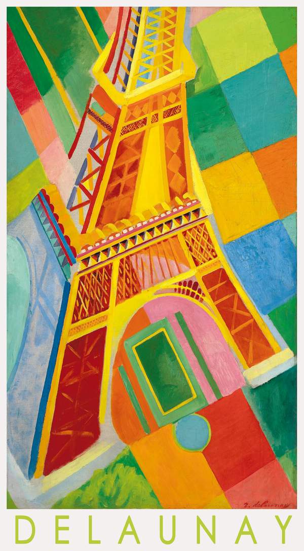 Párizs, Eiffel torony 2. - reprint, művészeti plakát Robert Delaunay Építészet, városkép Párizs, Eiffel torony 2. - reprint, művészeti plakát Robert Delaunay Építészet, városkép