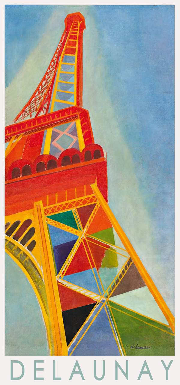 Párizs, Eiffel torony 3. - reprint, művészeti plakát Robert Delaunay Építészet, városkép Párizs, Eiffel torony 3. - reprint, művészeti plakát Robert Delaunay Építészet, városkép
