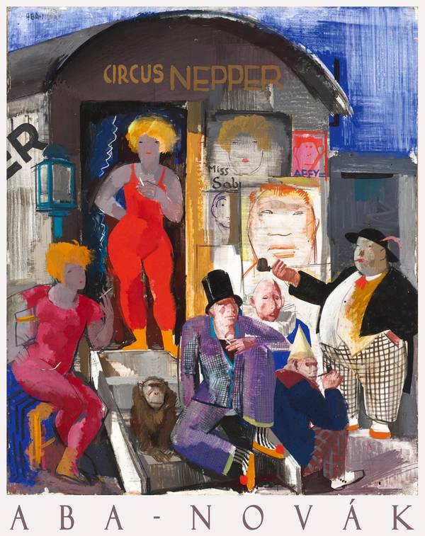 Circus nepper - reprint, művészeti plakát Aba-Novák Vilmos Életkép, Film, színház, zene, Jelenet Circus nepper - reprint, művészeti plakát Aba-Novák Vilmos Életkép, Film, színház, zene, Jelenet