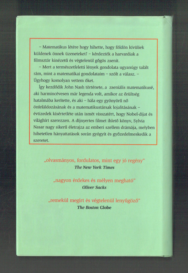Egy csodálatos elme - A Nobel-díjas matematikai géniusz, John Nash élete Sylvia Nasar
