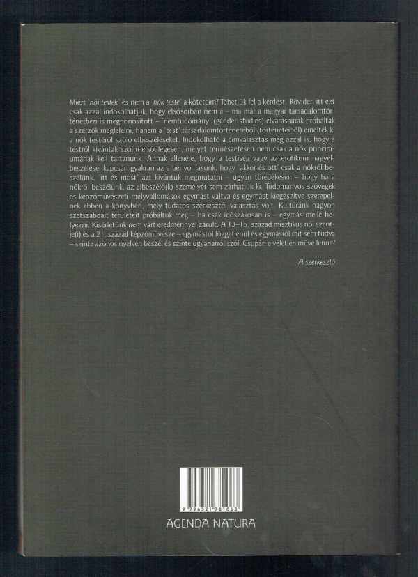 Női testek Baglyas Erika, Csabai Márta, Falvay Dávid, Galgóczi Krisztina, Sánta Ilona