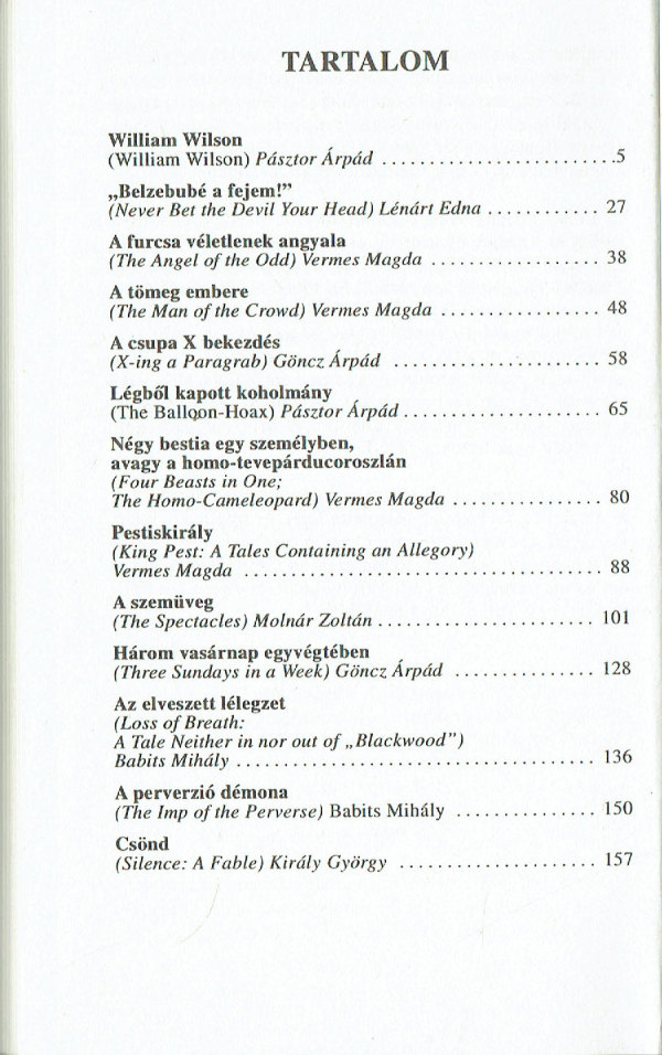 A perverzió démona Edgar Allan Poe A perverzió démona Edgar Allan Poe