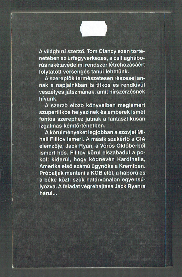 A Kardinális Tom Clancy A Kardinális Tom Clancy