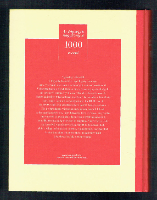Az édességek nagykönyve 1000 recept  Sylvia Mercier-Gabet