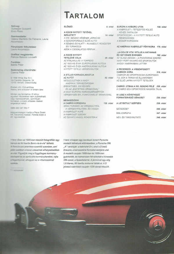 Kabriolet – Egy álomautó születése és története Enzo Rizzo, Giuseppe Guzzardi Kabriolet – Egy álomautó születése és története Enzo Rizzo, Giuseppe Guzzardi