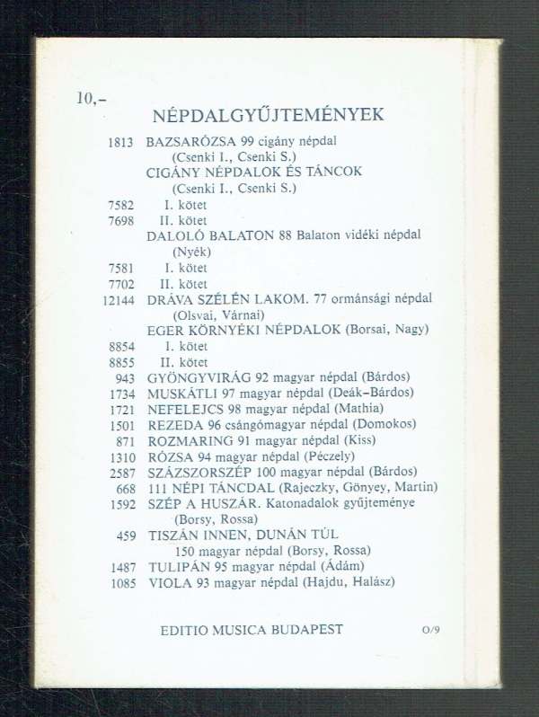 Százszorszép - 100 magyar népdal Bárdos Lajos, Kodály Zoltán Százszorszép - 100 magyar népdal Bárdos Lajos, Kodály Zoltán