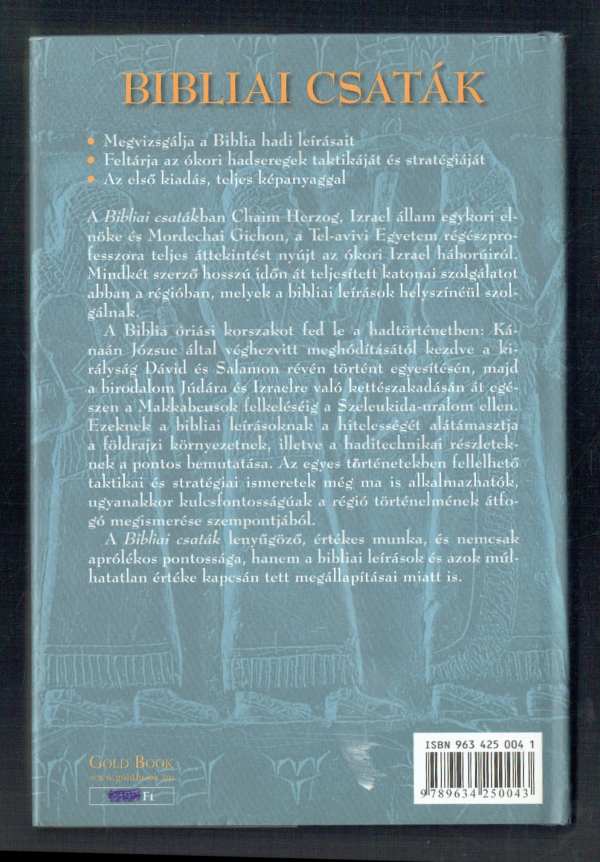 Bibliai csaták Chaim Herzog, Mordechai Gichon Bibliai csaták Chaim Herzog, Mordechai Gichon