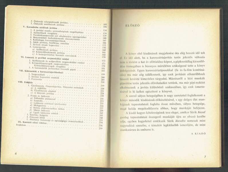 Gépkocsi-karosszériák karbantartása és javítása Sárik József Gépkocsi-karosszériák karbantartása és javítása Sárik József