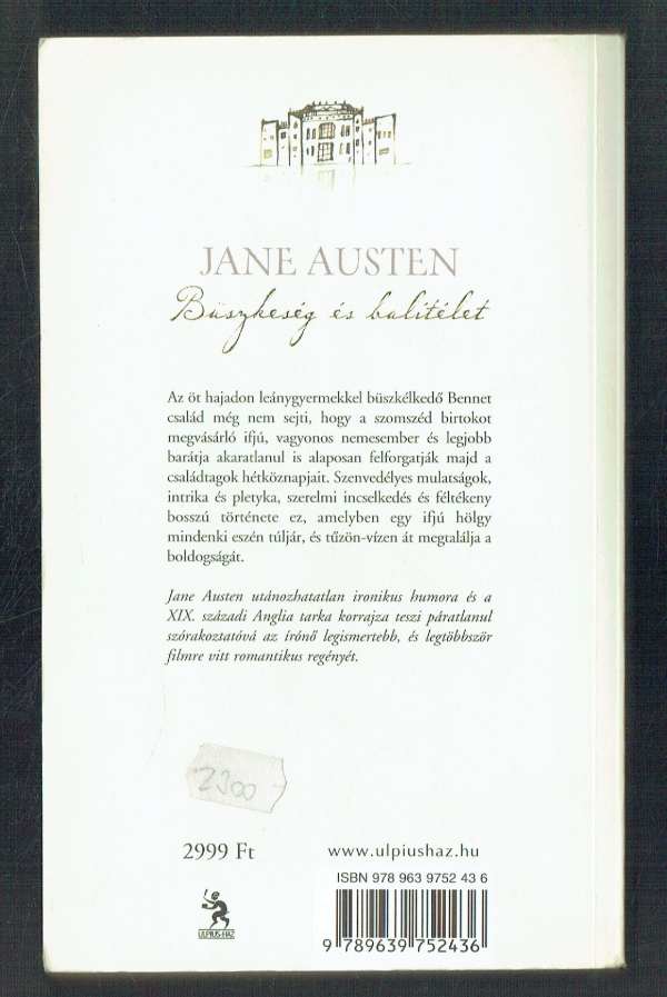 Büszkeség és balítélet Jane Austen Büszkeség és balítélet Jane Austen