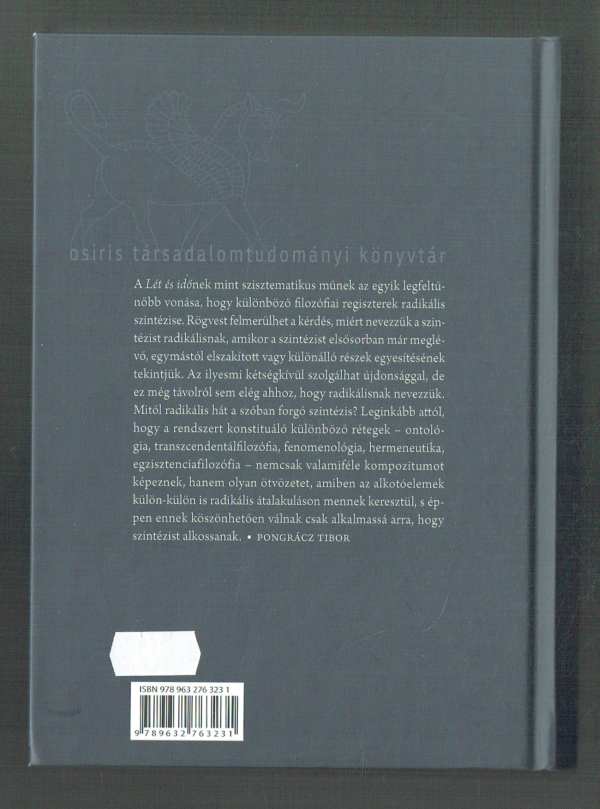 Lét és idő Martin Heidegger Lét és idő Martin Heidegger